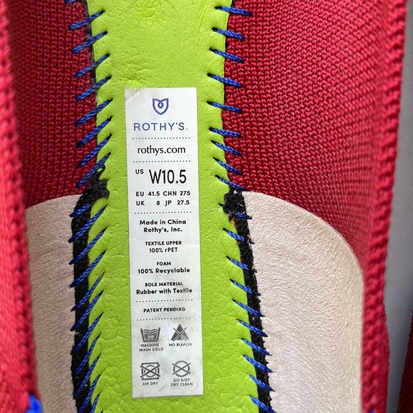 Rothy’s Pointed Toe Flats in Chili Red - Picture 7 of 7